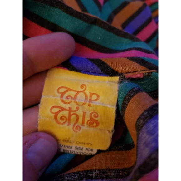 70s Colorful Striped‎ Button Down - Picture 4 of 4